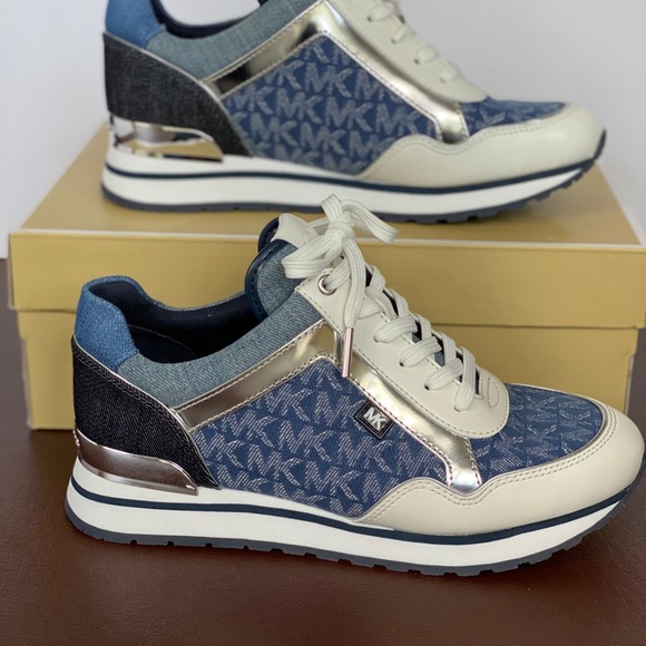 MICHAEL KORS Maddy Trainer Denin Jacquard - Picture 7 of 12